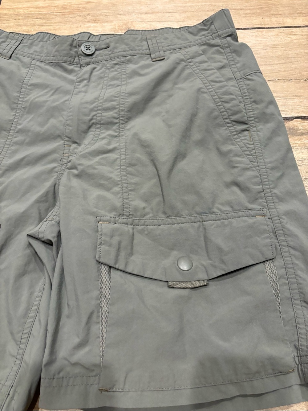 REI Co-op Mens Size 30 Grey Lightweight Nylon Cargo Hiking Shorts - Picture 3 of 9